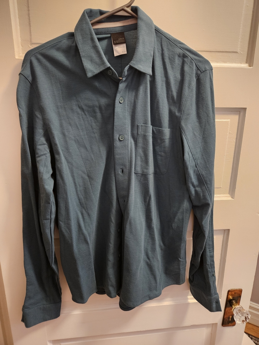 Lole Teal Button-Down Long-Sleeve Shirt
